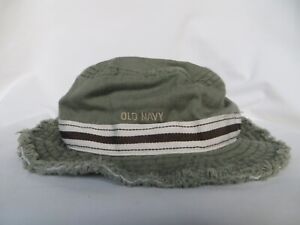 OLD NAVY Bucket Sun Summer Beach Hat Olive Green Cotton Boys 6M 12M 6-12 months