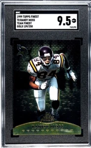 1999 Topps Finest T8 Randy Moss SGC 9.5 MINT+ Team Finest HOF Vikings - Picture 1 of 1