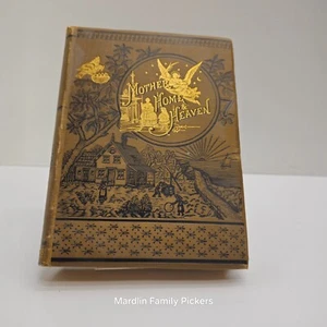 1882 Goldene Gedanken über Mutterhaus und Himmel Prosa Gedichtband E.B. Leckerli HC - Bild 1 von 4