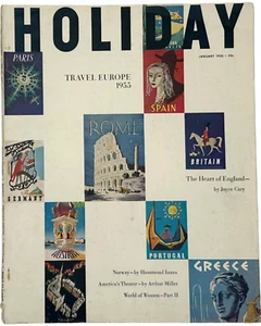 Vintage Holiday Magazine Travel Europe January 1955 Vol. 17 - Picture 1 of 13