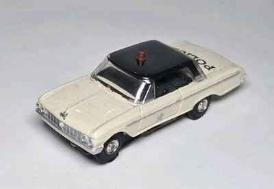 Vintage Aurora Vibrator 1965 Ford Galaxy Police Car HO Scale Slot Car - Image 1 of 4