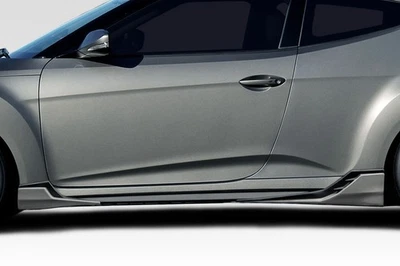 For 2012-2017 Veloster Turbo Duraflex Minda Side Skirt Rocker Panel Splitters -  Foto 1 de 4