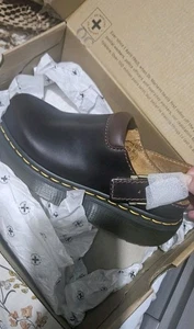 *Rare Dr. Martens Charro Laketen Leather Platform Mules UK Size 4, EU Size 37 - Picture 1 of 11