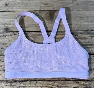 Lorna Jane Women’s Size M Light Pink Mesh Floral Sports Bra *No Padding - NWOT - Picture 1 of 5