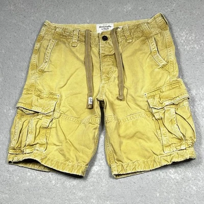 VTG Abercrombie Shorts Mens Sz 32 Brown Tan Cargo Baggy Military Paratrooper Y2K - Image 1 of 4