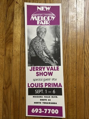 Vintage 1970 Jerry Vale Melody Fair Concert Poster - Image 1 of 4