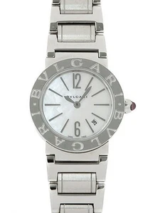 GEBRAUCHTE BVLGARI Bulgari Bulgari BBL26S Weiß Gehäusegröße 26mm Damenuhr #41028 - Bild 1 von 9
