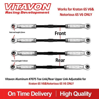 Vitavon Toe Link/ Rear Upper link Adjustable for Kraton 6S EXB V6 Notorious 6SV6 - Image 1 of 4