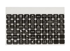 Switch Panel, for HU1300 HU1301 w/ 60 Decals - Picture 1 of 1