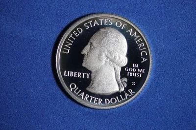 2015 S DELAWARE BOMBAY HOOK SILVER PROOF WASHINGTON QUARTER #K57104 - Image 1 of 2