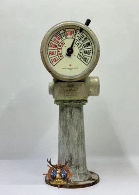 Nippon Zosen Kikai Marine Telégrafo Nave Náutica Motor Control De Colección Raro Foto 1 de 4