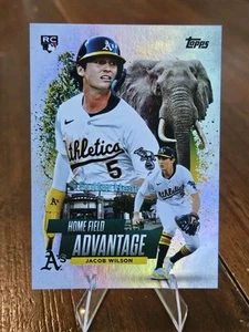 JACOB WILSON 2025 TOPPS SERIES 2 HOME FIELD ADVANTAGE SSP CASE HIT RC #HA-22 - Picture 1 of 2