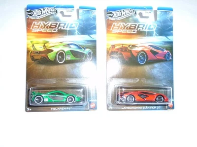 Hot Wheels 2025, velocidad híbrida, 1-Lamborghini y 1-McLAREN P1, serie Silver, muy buen estado Foto 1 de 3