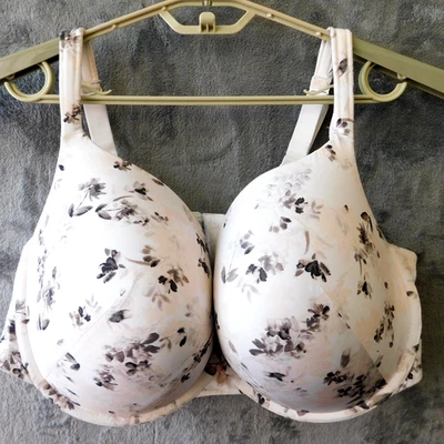 Sujetador Cacique 46DDD Lane Bryant Flores Blancas Floral Primavera Verano Jardín Foto 1 de 4