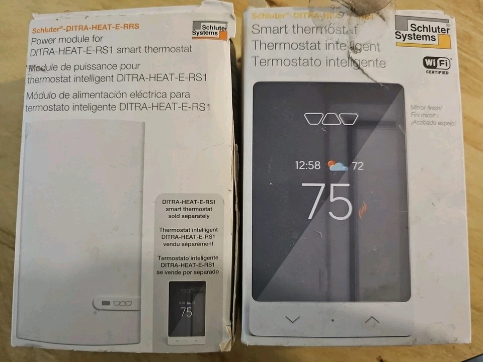 Schluter DITRA HEAT E RS1 and DITRA HEAT E RRS THERMOSTAT AND POWER MODULE. READ - Image 1 of 1