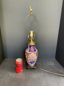 Antique Japanese Imari Porcelain Table Lamp - Picture 1 of 7