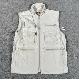 Vintage 80er Banana Republic Weste Medium hellbraun Safari Wandern Fotografie - Bild 1 von 13