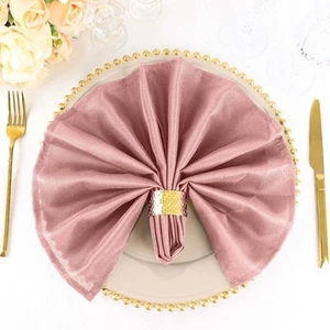 50 Polyester 20x20" Wedding NAPKINS Party Table Linens Catering Decorations - Picture 1 of 243