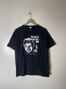 Camicia Bandiera Nera Punk Rock Band Taglia Large Uomo Anni 2000 - Foto 1 di 6