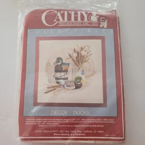 Decoy Ducks Crewel Embroidery Kit Cathy Needlecraft 62083 - Picture 1 of 2