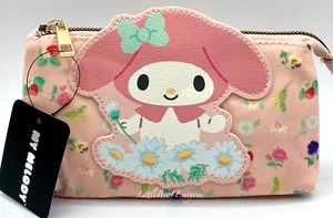 NEW Sanrio My Melody Pink Floral Makeup Cosmetic Travel Pen Pencil Bag EXCLUSIVE - Picture 1 of 9
