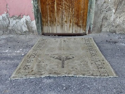 Vintage Hand Knotted Oushak runner ,Turkish Runner rug wool runner tribal runner - Image 1 of 4