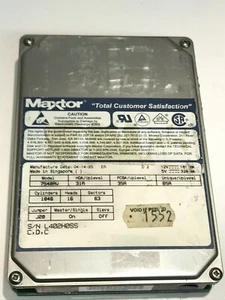 MAXTOR 7540AV 31A 35A B5A 540MB IDE HARD DRIVE aa5id4 - Picture 1 of 2