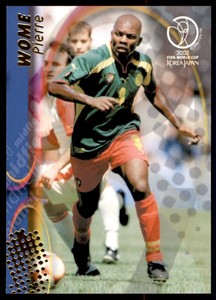 Panini World Cup 2002 Card - Pierre Wome Cameroun No. 39