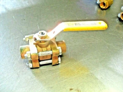 Milwaukee Bronze Ball Valve 5/8" Bore ID Sweat New  2 piece FREE SHIP - Image 1 of 4