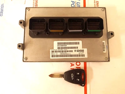 DODGE NITRO 3.7L ECM W-KEY ECU P05094144AG COMPUTER WARRANTY MODULE 05094144 - Изображение 1 из 4