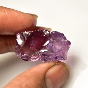 Large Amethyst Rough 31 Cts Natural Brazilian Purple Amethyst Stone For Jewelry - Picture 1 of 5