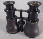 Lemaire Fabricant Paris Opera Glasses Black Leather Wrapped Vintage Binoculars