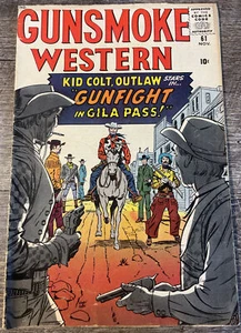 GUNSMOKE WESTERN #61-1960-JACK KIRBY-REED CRANDALL-JOHN SEVERIN-DON HECK-Ayers - Picture 1 of 12