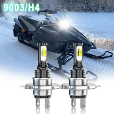 2 faros H4 SUPER LED para Yamaha Apex GT RX10GT 2006-2010 bombillas moto de nieve EE. UU. Foto 1 de 4