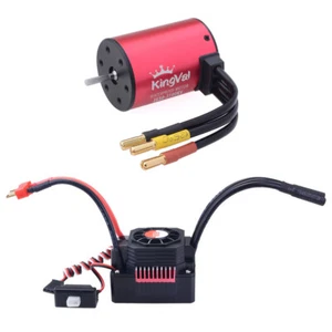 US STOCK KingVal 3650 Brushless Motor with 60A Brushless ESC for 1/10 RC Car - Picture 1 of 10