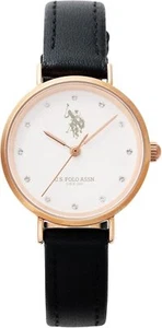 US Polo Assn. Watch Petite US-28BKPG Women's Black - Picture 1 of 3
