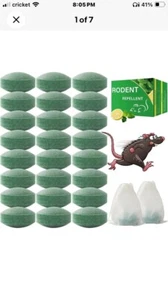 Mouse Rodent Repellent, 24 Pack Peppermint Oil for Mice Squirrel Rats Spider Pes - Picture 1 of 8