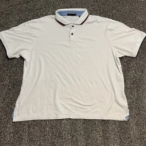 Greyson Mens XXL 2XL Polo Shirt White Short Sleeve Golf Performance - Picture 1 of 7