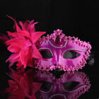 Glitter Masquerade Feather Mask Fancy Dress Party Ball Theme Lace Mask Fashion