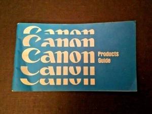 Guía de productos Canon vintage PUB NO A5077h 0467N30 impresa en Japón 65 páginas  - Imagen 1 de 10