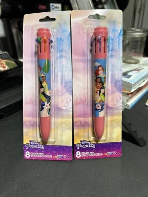 Disney Princesses Ink Pen 8-color Retractable Pen Lot Of 2 - Image 1 of 4