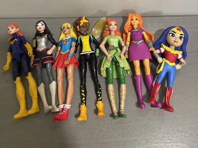 Lote de 6 figuras de acción Super Hero Girls 6" y 1 figura Funko Wonder Woman Foto 1 de 4