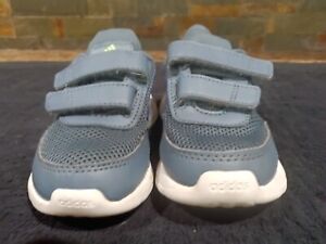 Adidas Toddlers Grey/Blue Slip On Shoes Size 7K