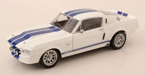 Ford Shelby Mustang GT500 1967 weiß blau Modellauto 1:12 KK Scale - Bild 1 von 1
