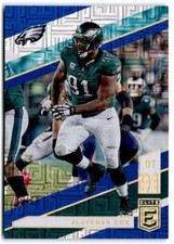 2019 Panini Elite Blue #84 FLETCHER COX /10  Philadelphia Eagles Football Card 