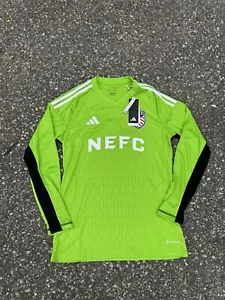 NWT Adidas NEFC Goal Keeper Green Long Sleeve Size S Jersey La Croix FAST SHIP - Picture 1 of 7