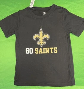 NFL New Orleans Saints "Go Saints" Camiseta Negra Juvenil X-Pequeña 5 - Imagen 1 de 4