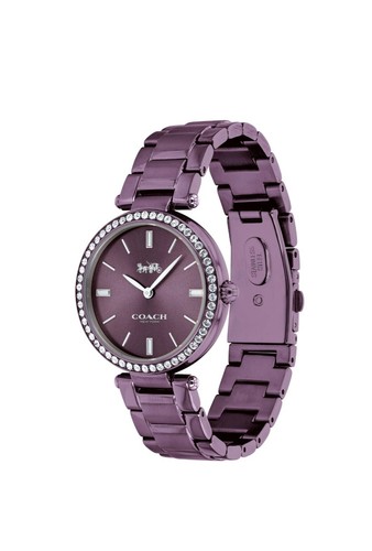 Marca Coach $200 Orologio Donna Viola NUOVO DI ZECCA IN SCATOLA