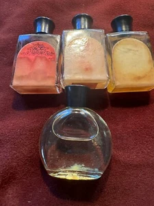 Mystery Oils Set of 4 Olfactory Corp Oils Used Faded Labels 1970's - Picture 1 of 3