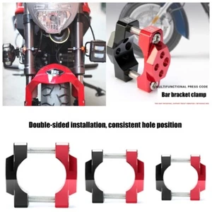 Aluminum Motorcycle Stent 32-54mm Bracket Bumper Clamp Spotlight Mount Clmap - Afbeelding 1 van 14